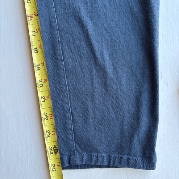 Pact Womens M Ankle Pant Organic Cotton Blue Straight Leg Stretch Sustainable - Picture 11 of 11